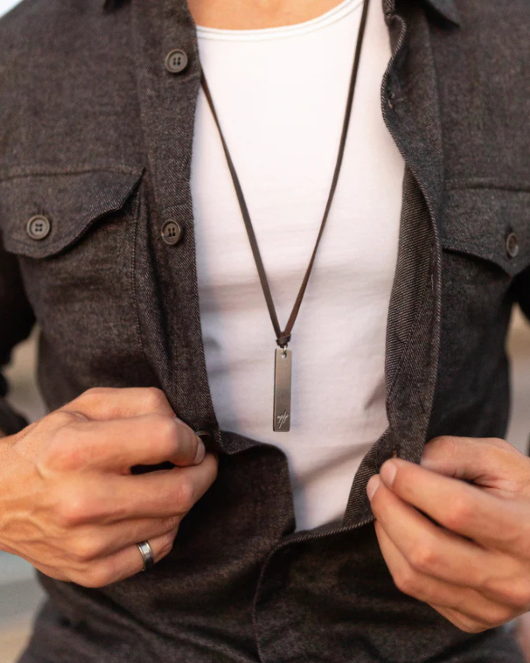 Camisa com Botões de Ajuste Fino para Homem