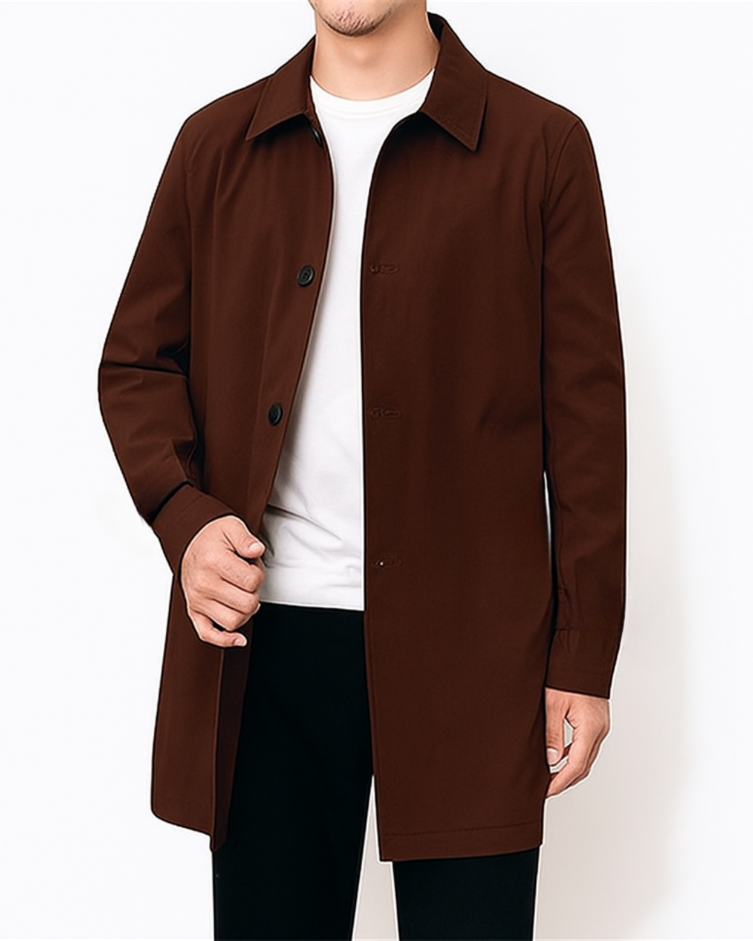 Casaco elegante de caxemira para homem