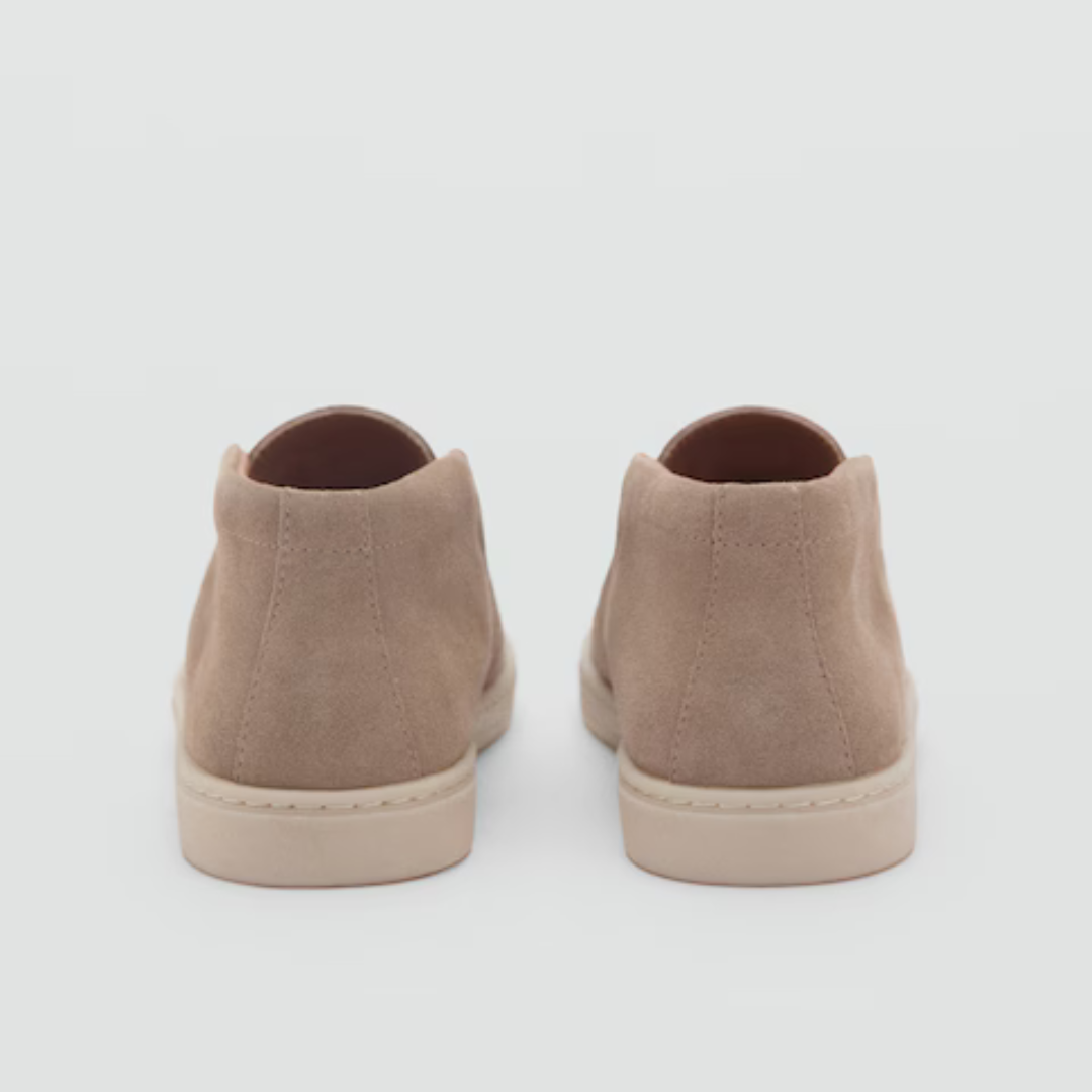 Mocassins Feitos à Mão em Pele de Camurça para Homen