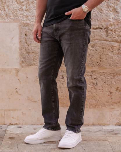Calças básicas retas para homem
