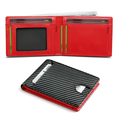 Carteira Slim de Couro com Proteção RFID®