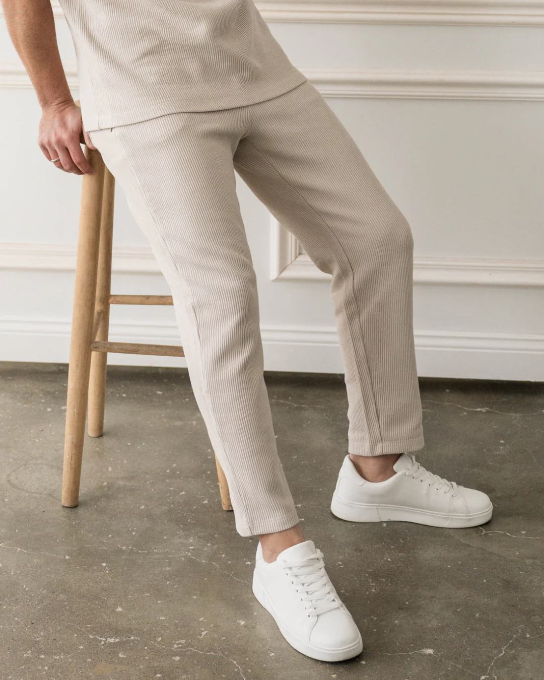 Calças Slim de Estilo Descontraído para Homen