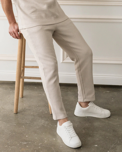 Calças Slim de Estilo Descontraído para Homen