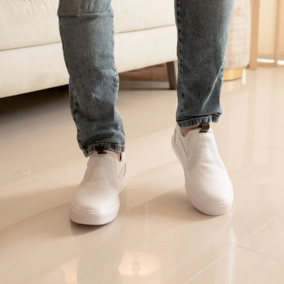 Sapatos ortopédicos slip on para homem