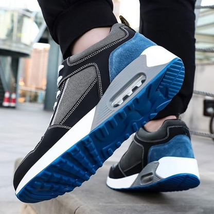 Tênis de Segurança Moderno Masculino com Design Esportivo e Proteção Reforçada