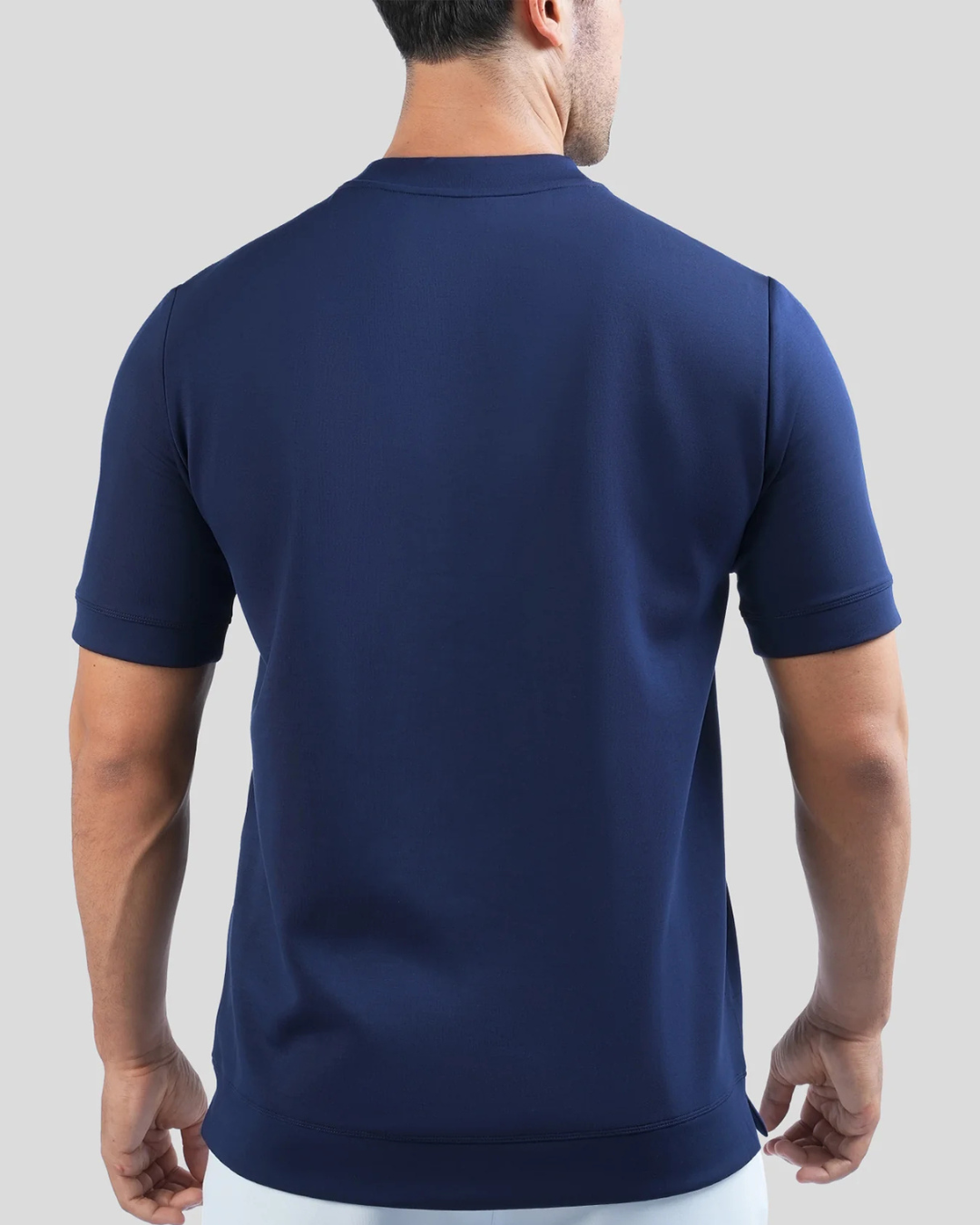 Camiseta de manga curta para homem em algodão