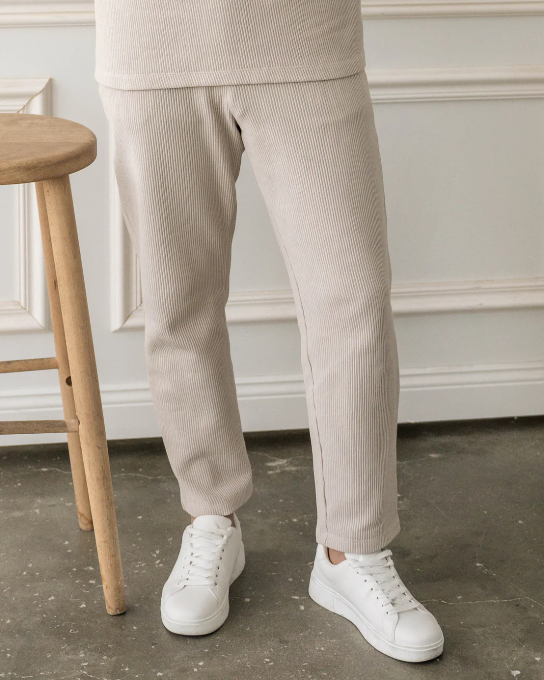 Calças Slim de Estilo Descontraído para Homen