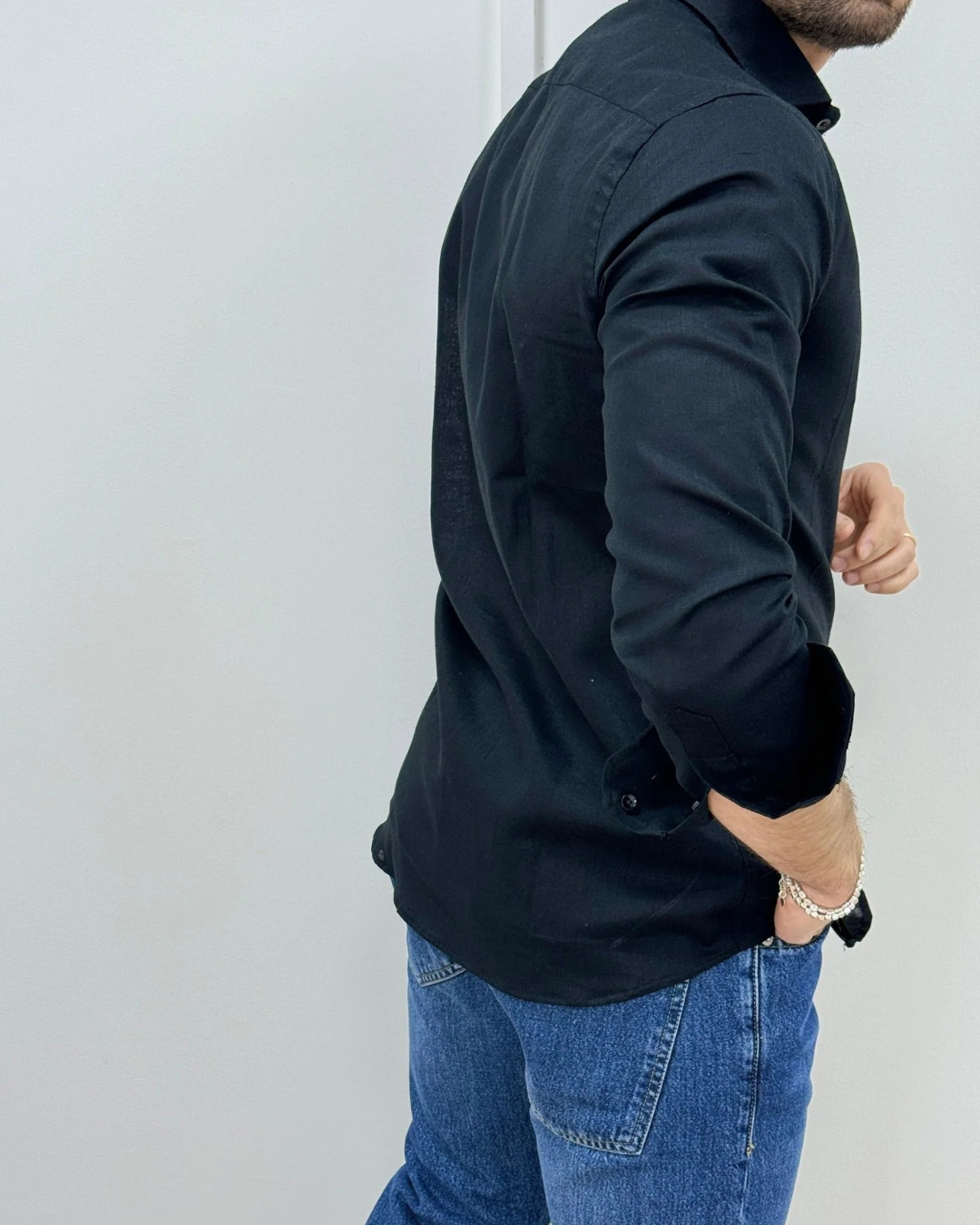 Camisa de linho para homem