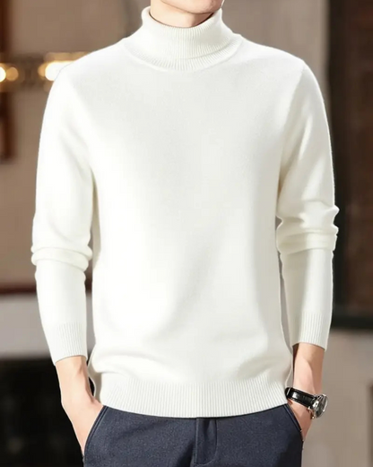 Suéter elegante de caxemira para homem