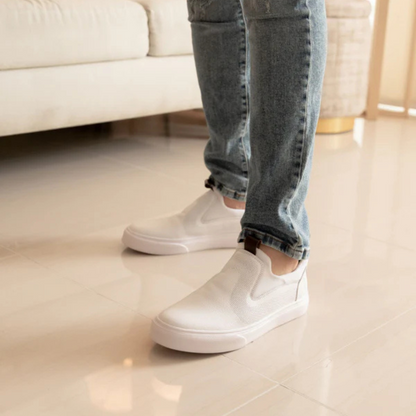 Sapatos ortopédicos slip on para homem