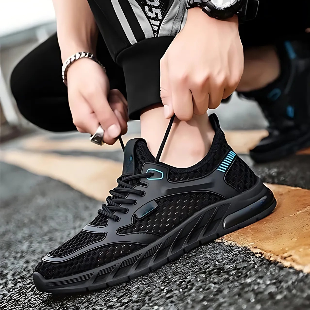 Sapatos de homem com sola ergonómica