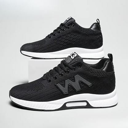 Sapatos desportivos de malha com sola alta para homem