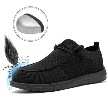 Mocassins de Segurança Respiráveis e Leves para Homem