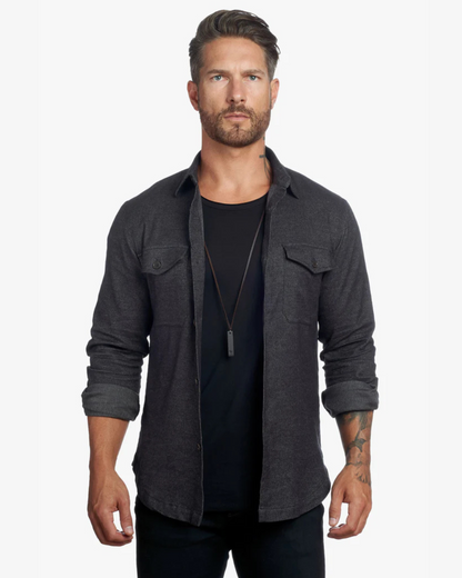 Camisa com Botões de Ajuste Fino para Homem