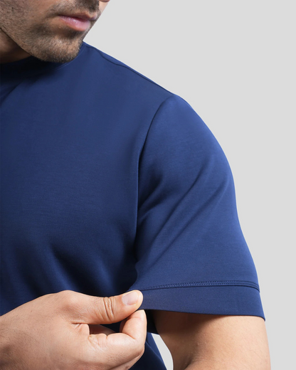 Camiseta de manga curta para homem em algodão