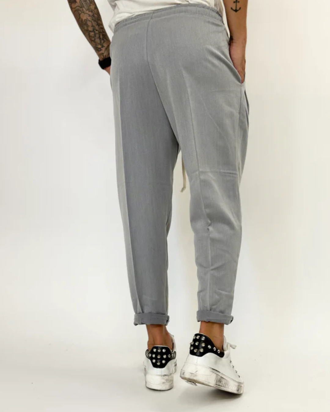 Calças de Estilo Japonês para Homem Minimalismo e Sofisticação Diária