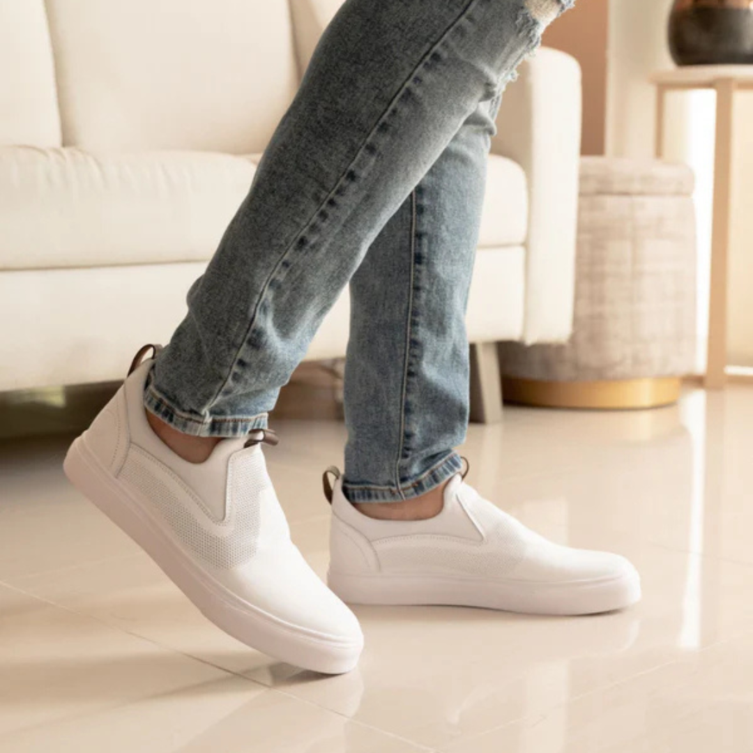 Sapatos ortopédicos slip on para homem