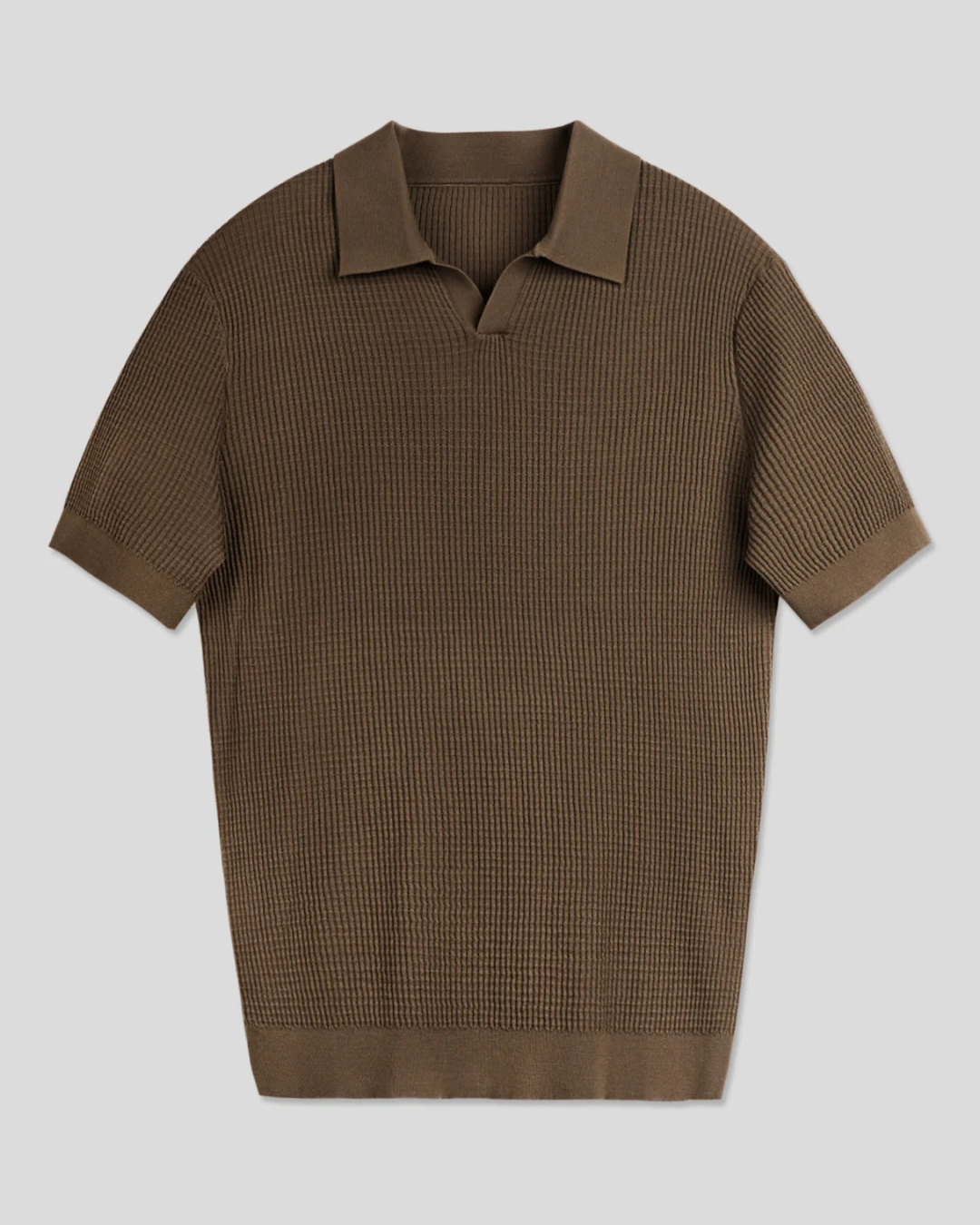 Camisa Polo Masculina em Malha Jacquard Estilo Moderno e Conforto Superior