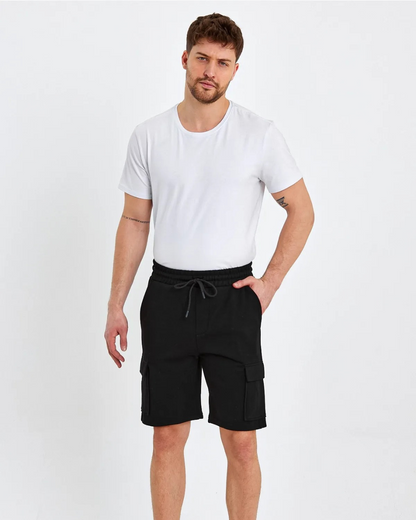 Bermudas elásticas com bolsos