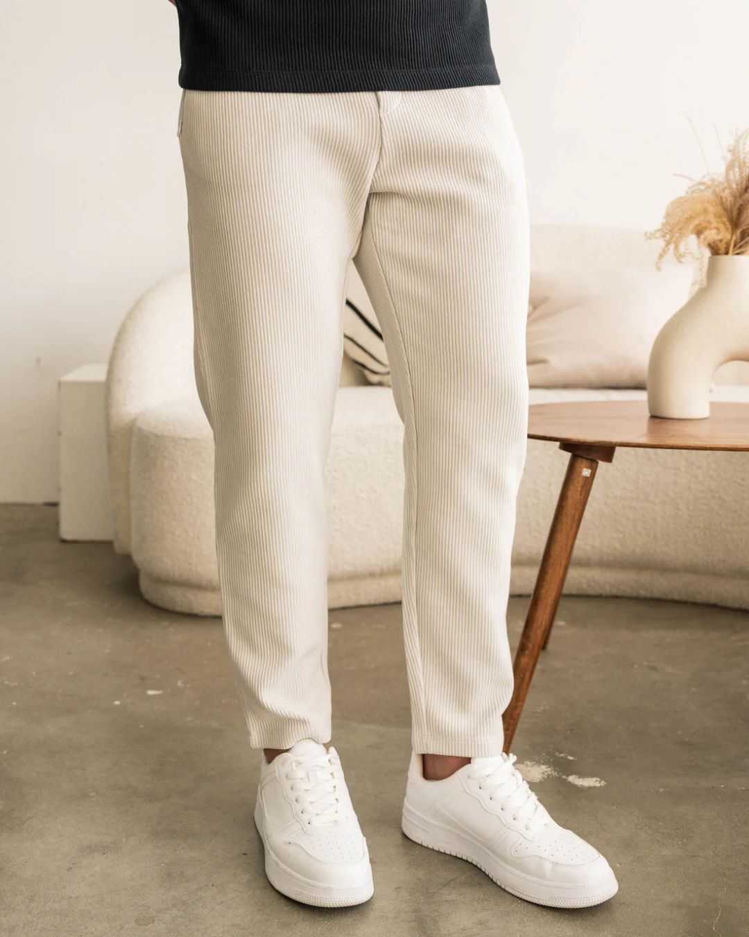 Calças Slim de Estilo Descontraído para Homen