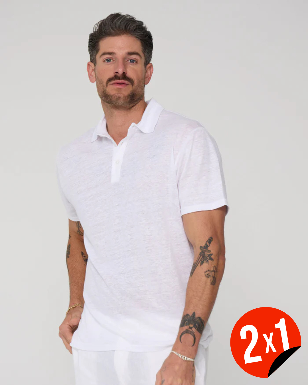 Camisa Casual de Linho com Tecido Respirável e Fresco para Homem (OFERTA 2X1)