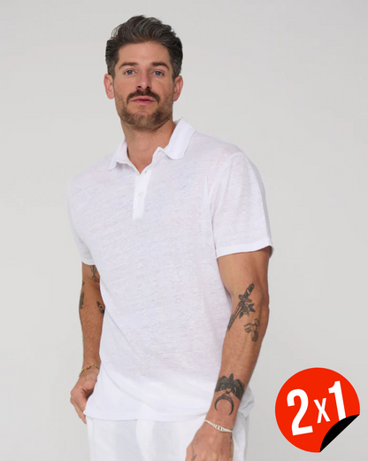 Camisa Casual de Linho com Tecido Respirável e Fresco para Homem (OFERTA 2X1)