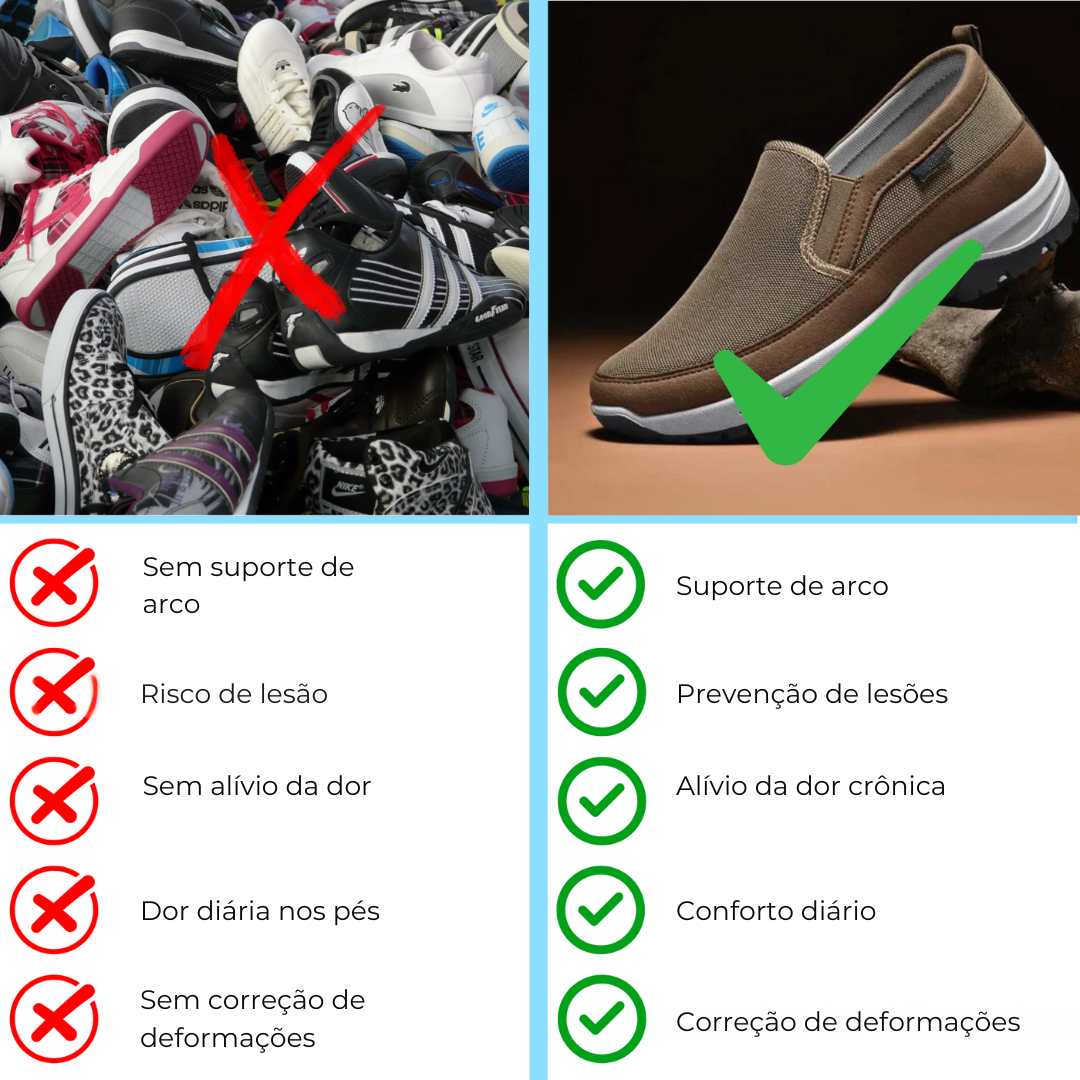 Sapatos Ortopédicos para o Conforto Quotidiano